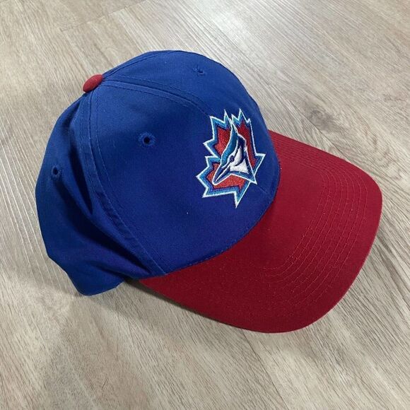 Vintage Outdoor Cap Toronto Blue Jays Snapback Hat MLB Baseball Blue Red Cap - Picture 7 of 8